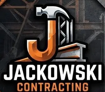 Jackowski Contracting logo: orange J with a hammer and steel beam